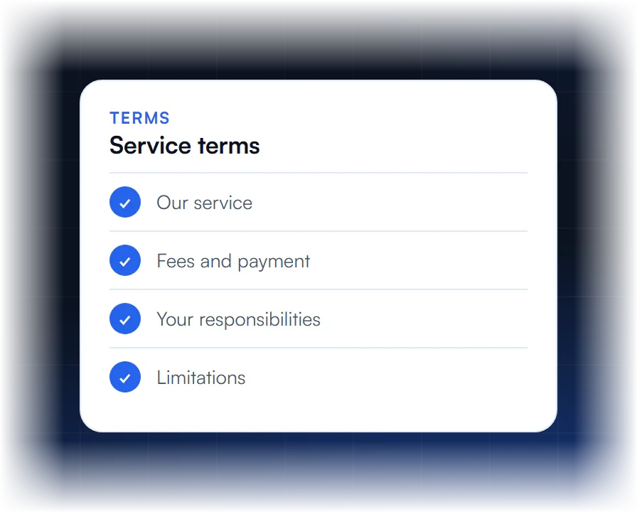 A2P Ready terms of service overview