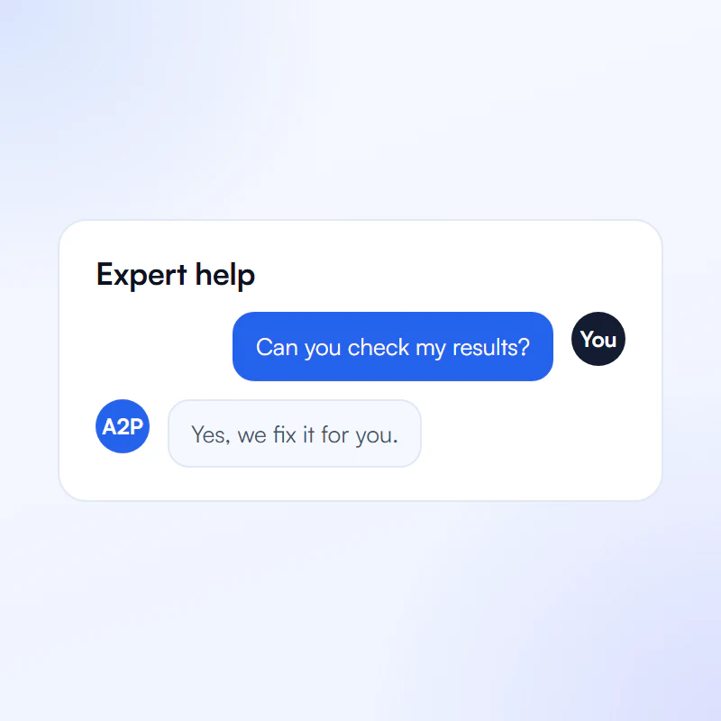 Chat asking an expert to check tool results